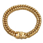 Gold Cuban Chain Bracelet 9-16mm — Gold