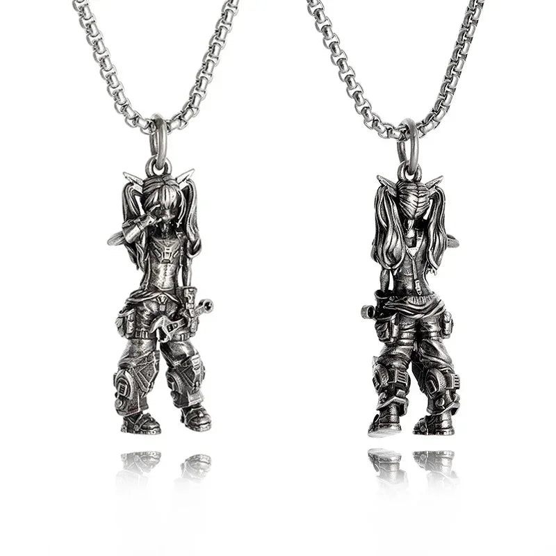 Skull Cross Pendant Necklace