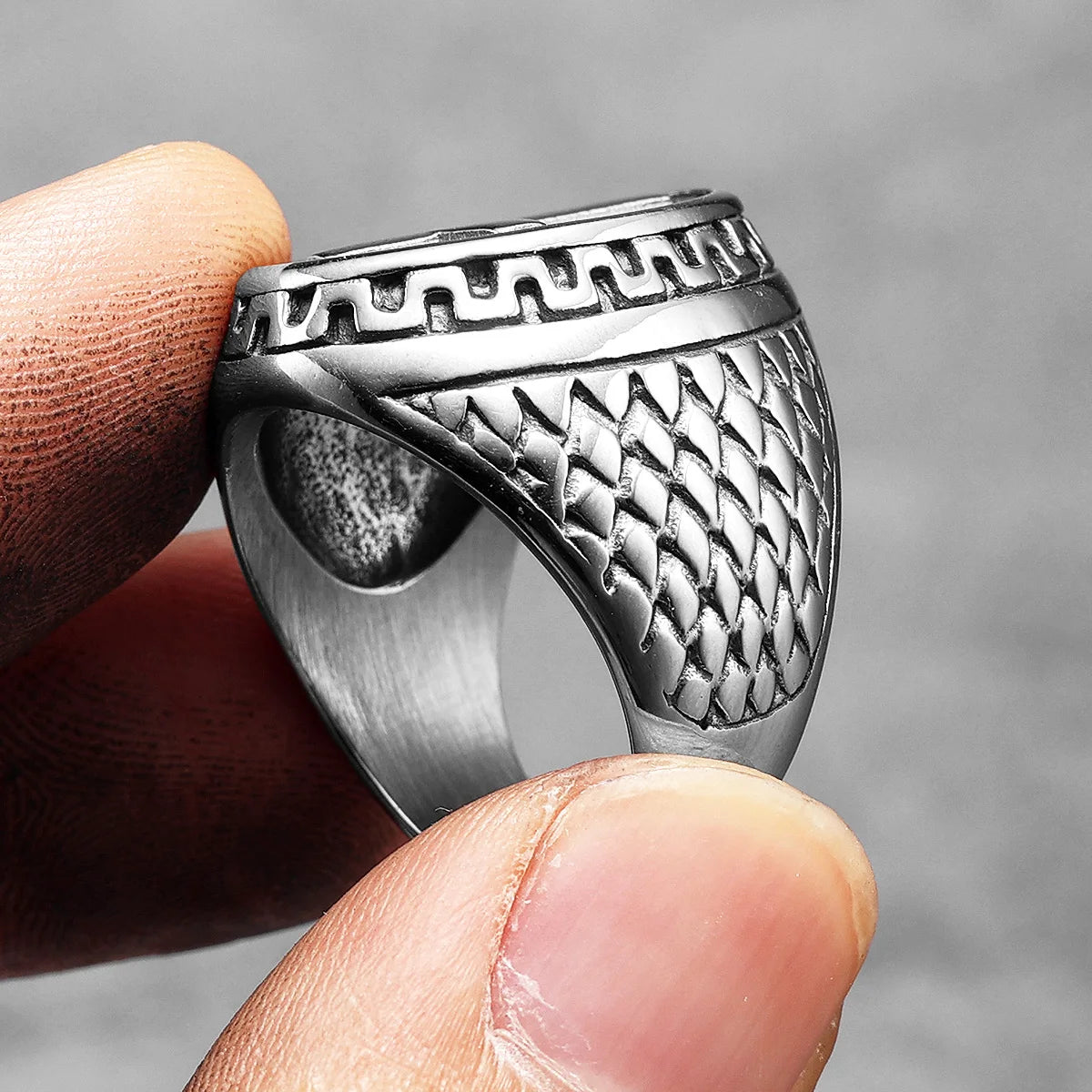 Christian Cross Black Religon Men Rings Stainless Steel Punk Cool Stuff Fashion Accessories Jewelry For Women Gift