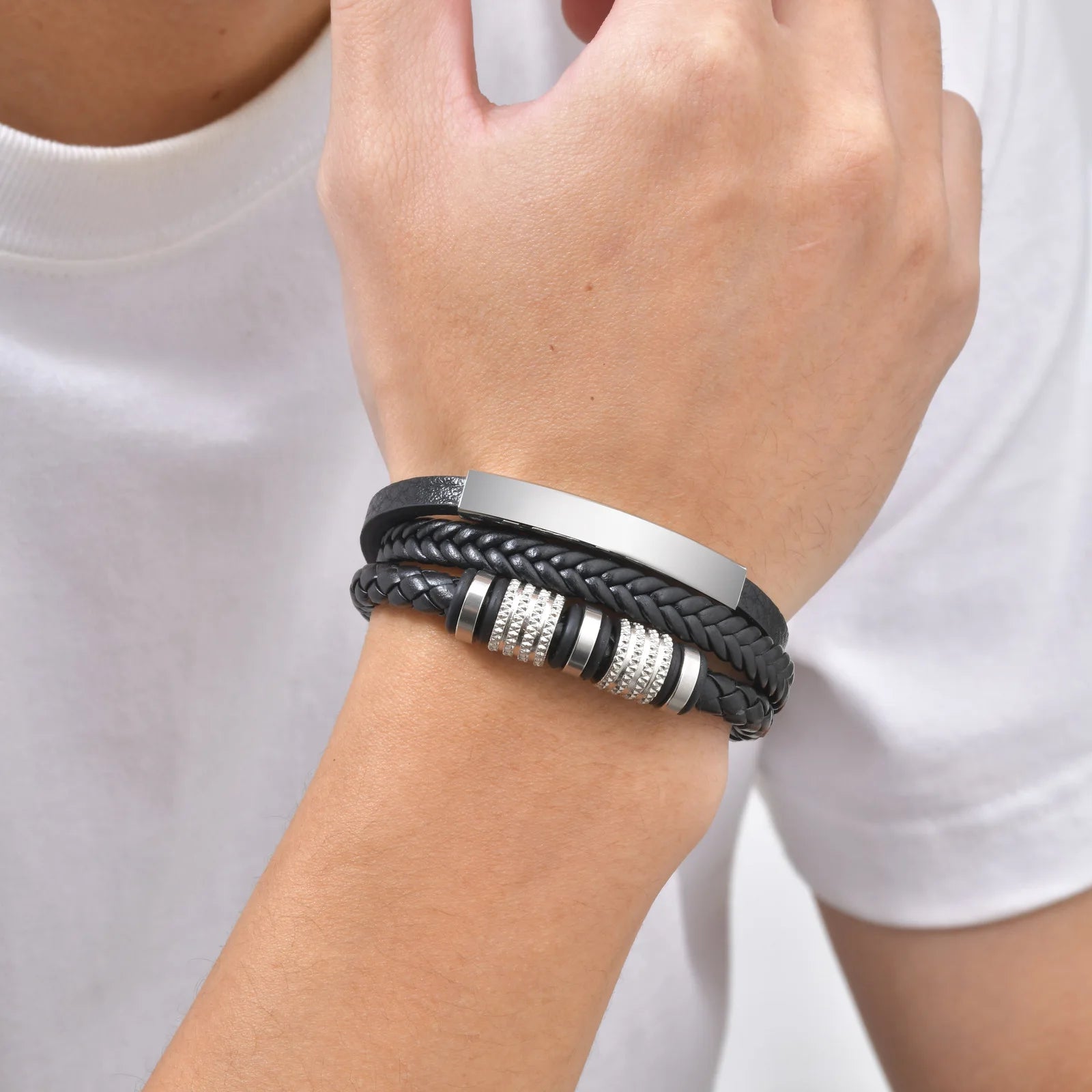 Braided Leather Bracelet