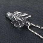 Dragon Head Pendant Necklace — Stainless Steel