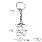 Lucifer Sigil Silver Pendant Church Satan Trident