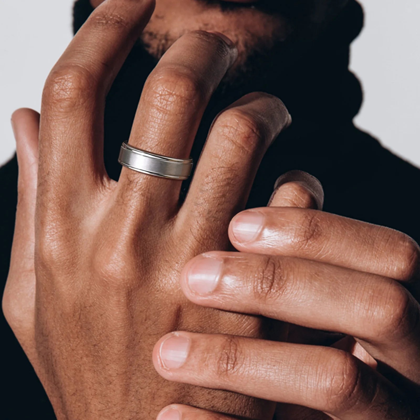 Minimal Matte Band Ring 6mm — Stainless Steel