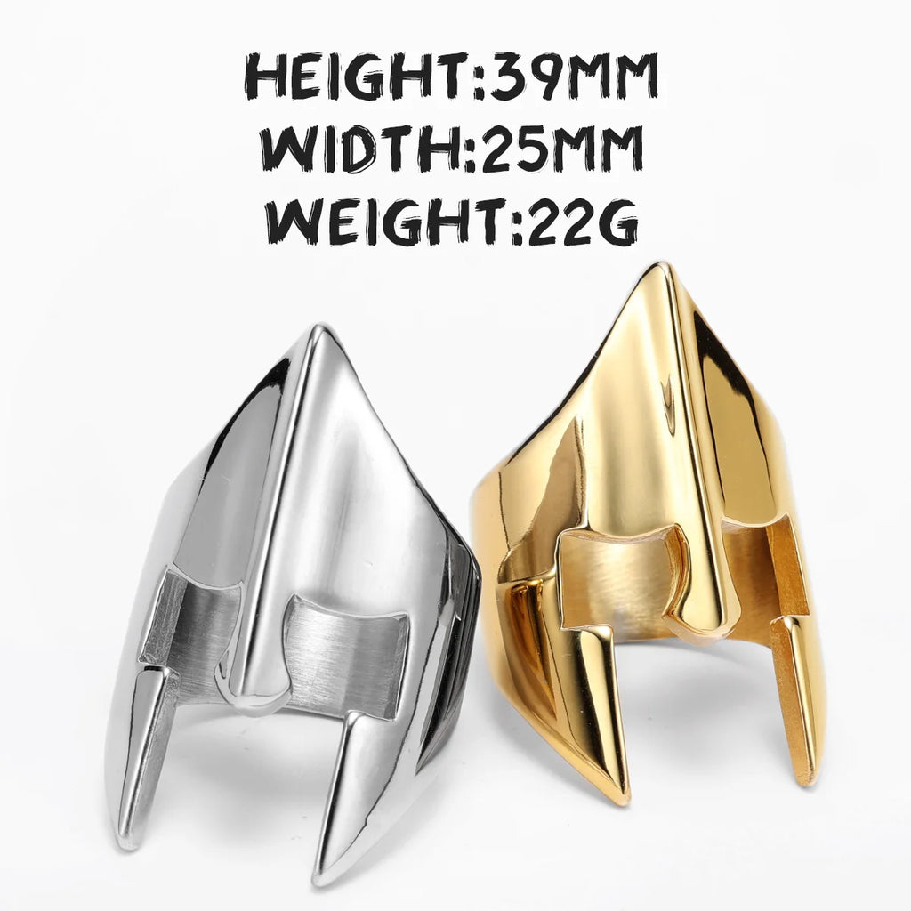 Spartan Helmet Ring — Stainless Steel