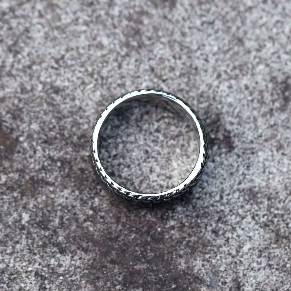 2023 NEW Men's 316L stainless steel rings Nordic VIKING Odin Celtic Knot Rune Amulet Jewelry Gifts free shipping