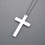 Wood Cross Pendant Necklace