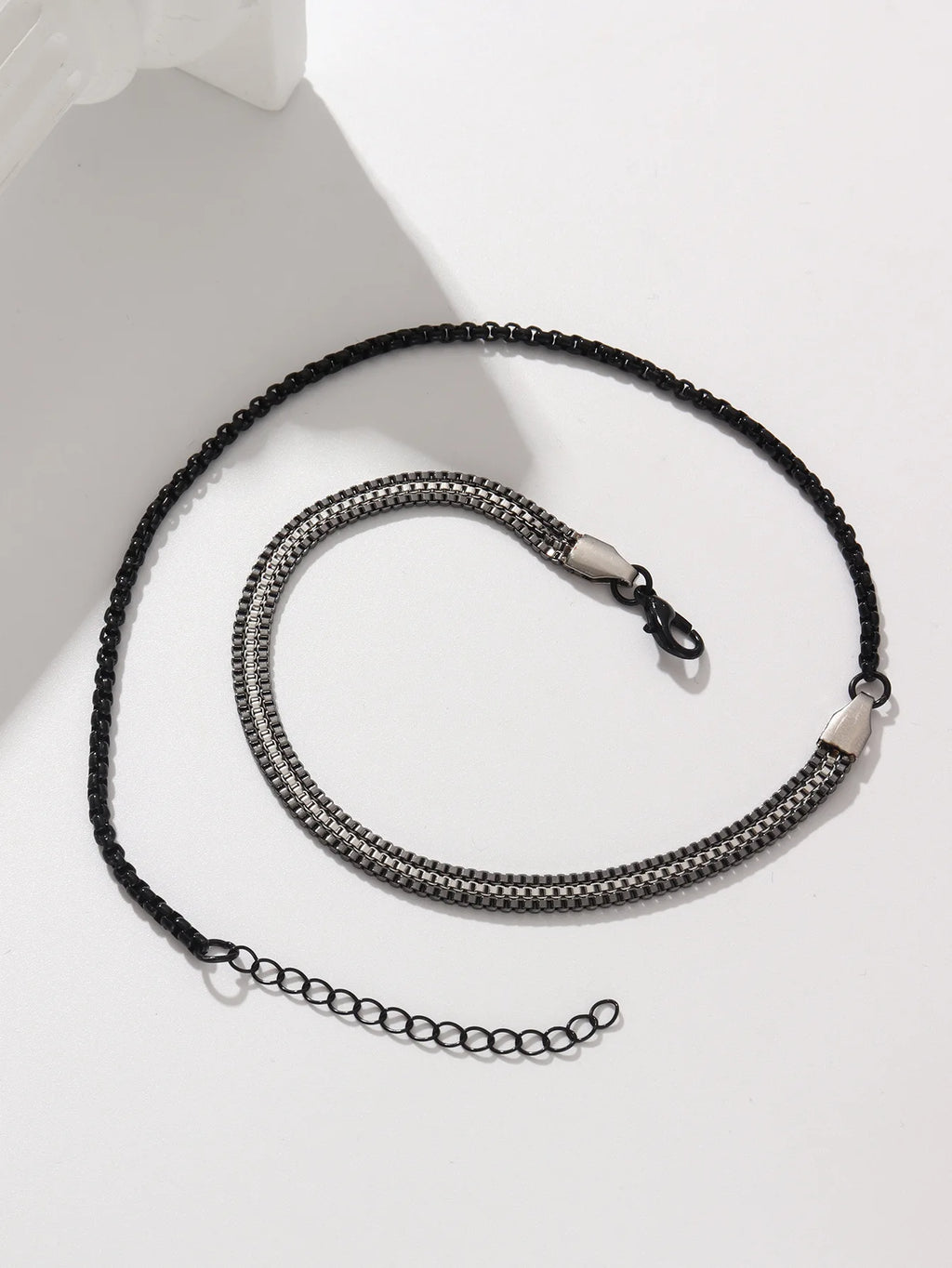 Box Chain Bracelet Set — Stainless Steel