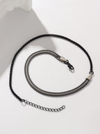 Box Chain Bracelet Set — Stainless Steel
