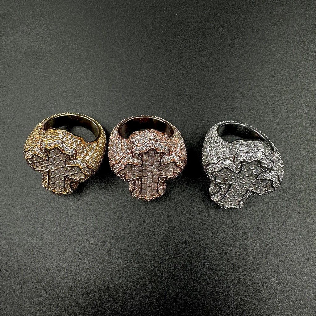 Cross Stainless Steel Ring