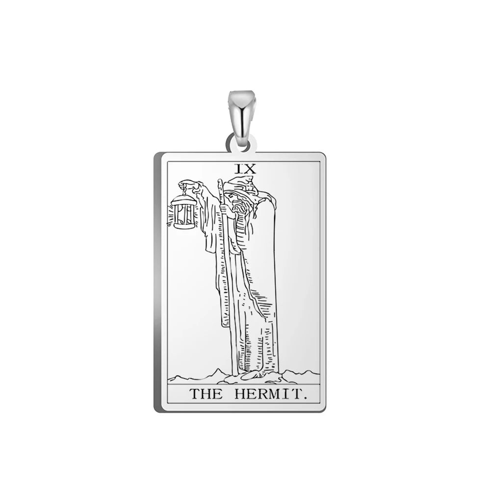 Tarot Major Arcana Amulet Necklace — Stainless Steel