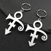 Steampunk Steel Earrings Rip Memorial Symbol Love