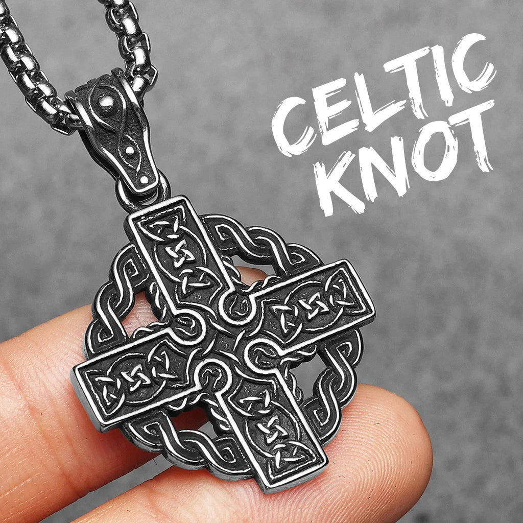Viking Stainless Steel Pendant Necklace