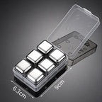 Reusable Whiskey Stones Stainless Steel Ice Cubes Quick-Freeze Wine Cooler Food Grade Metal Pellets Beer Cooler Bar