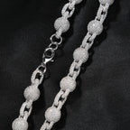 UWIN 10mm Ball Bead Chain Necklace Full Iced Out CZ Link Cubic Zircon Fashion Luxurious Choker HipHop Jewelry