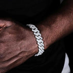Iced Out Cuban Bracelet Stainless Steel 14MM Miami