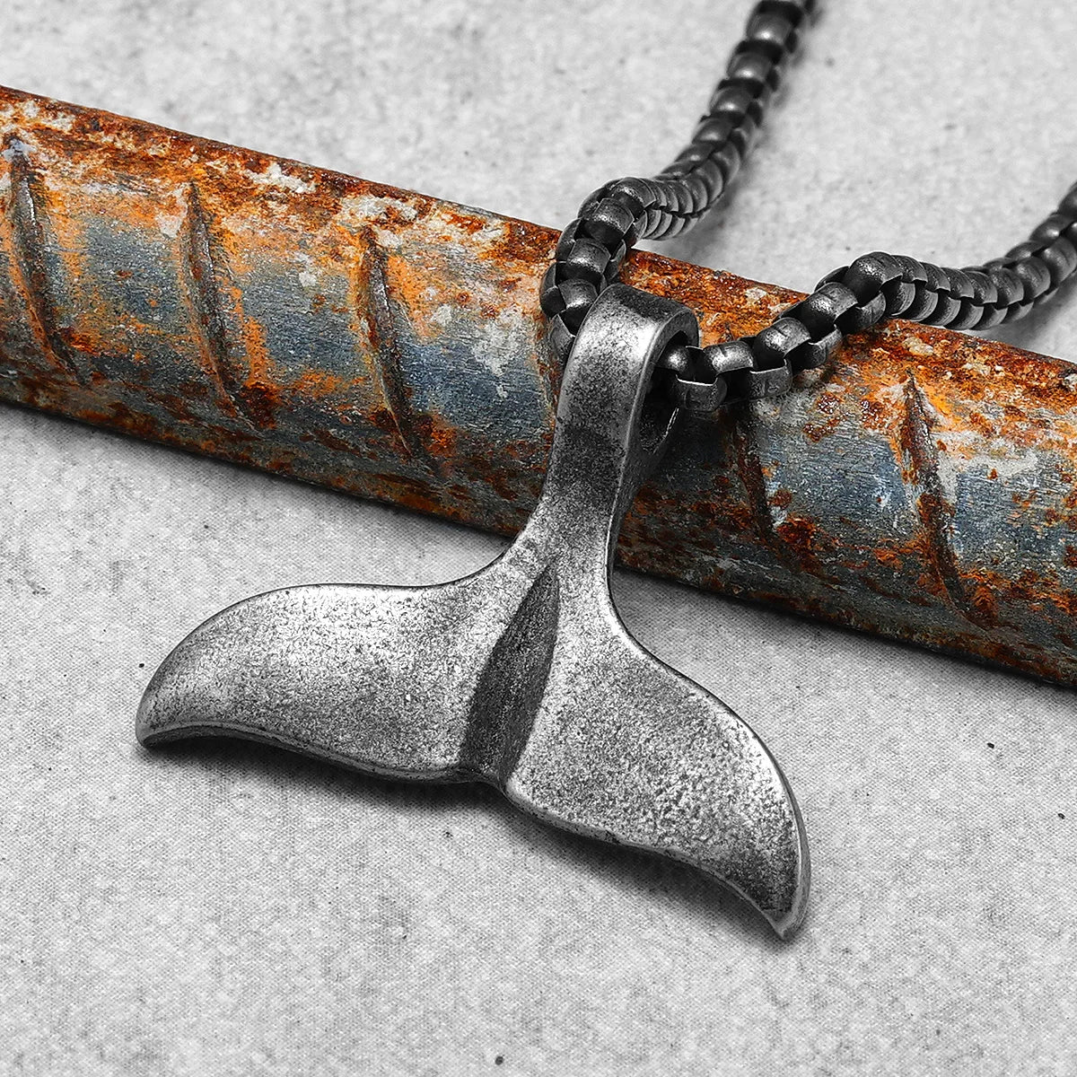 Whale Stainless Steel Pendant Necklace