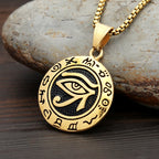 Egyptian Eye of Horus Pendant — Stainless