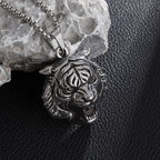 Domineering Ferocious Tiger Head Pendant Stainless Steel Animal Necklace Men's Punk Trend Cool Jewelry Boy Gift