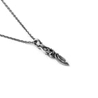 Hexagram Thorn Pendant Necklace — Silver-Tone, 60cm