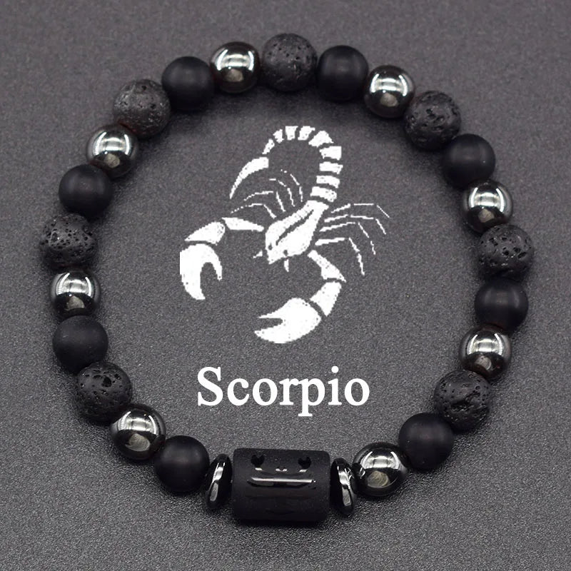 12 Zodiac Signs Bracelet Homme 12 Constellation Jewelry for Women Scorpio Gemini Sagittarius Bracelet Friendship Gift Whoelsales