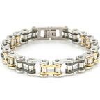 13MM Wide Men's Motorcycle Chain Bracelet Stainless Steel Bicycle Link Design Man Bracelets for Men Punk Rock Jewelry 9