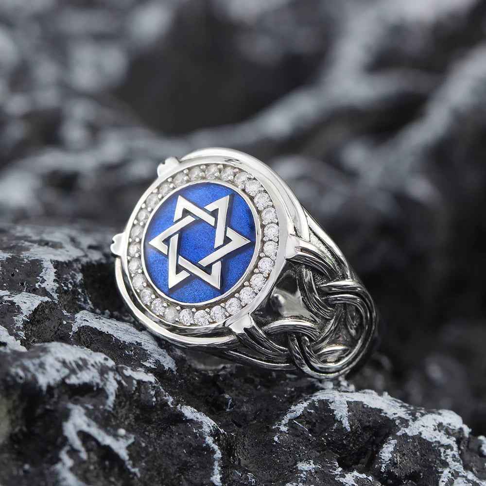 Star of David Ring — 925 Silver