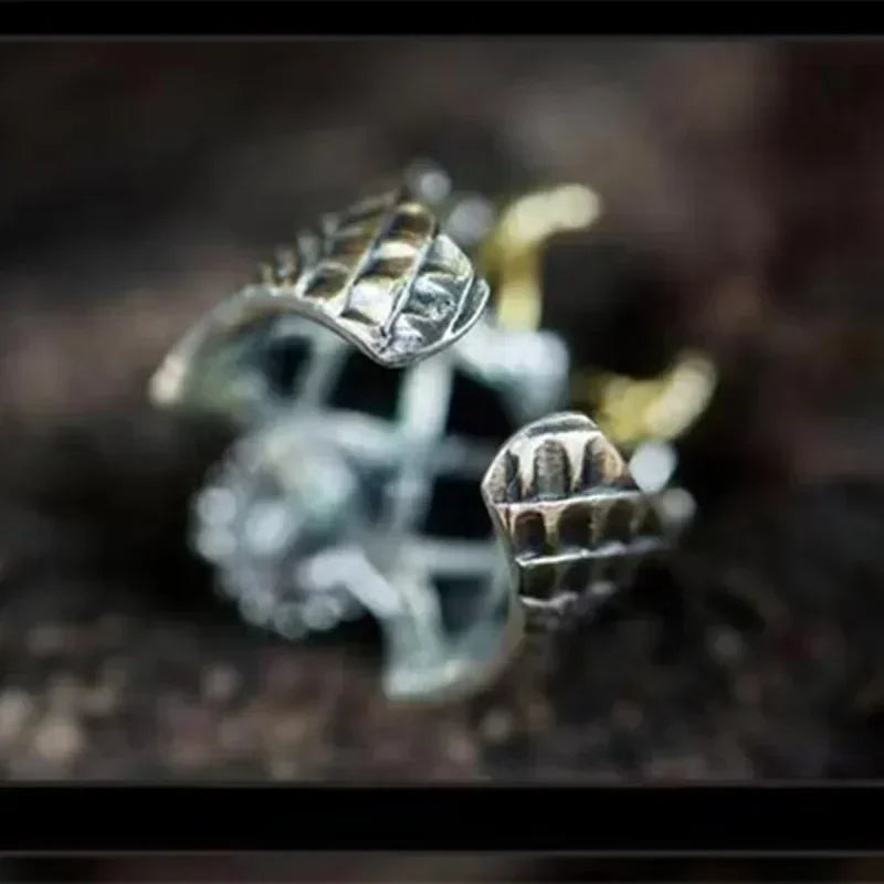 Retro Domineering Ethnic Style Fire-Breathing Dragon Ring Men\\\\\'s Charm Open Ring Punk Motorcycle Rider Jewelry Accessories