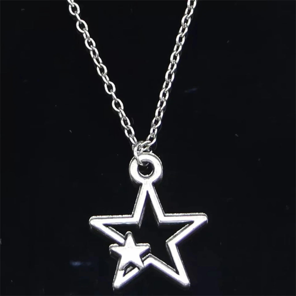 Pentagram Black Rope Necklace