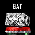 Bat Texture Ring — Stainless Steel