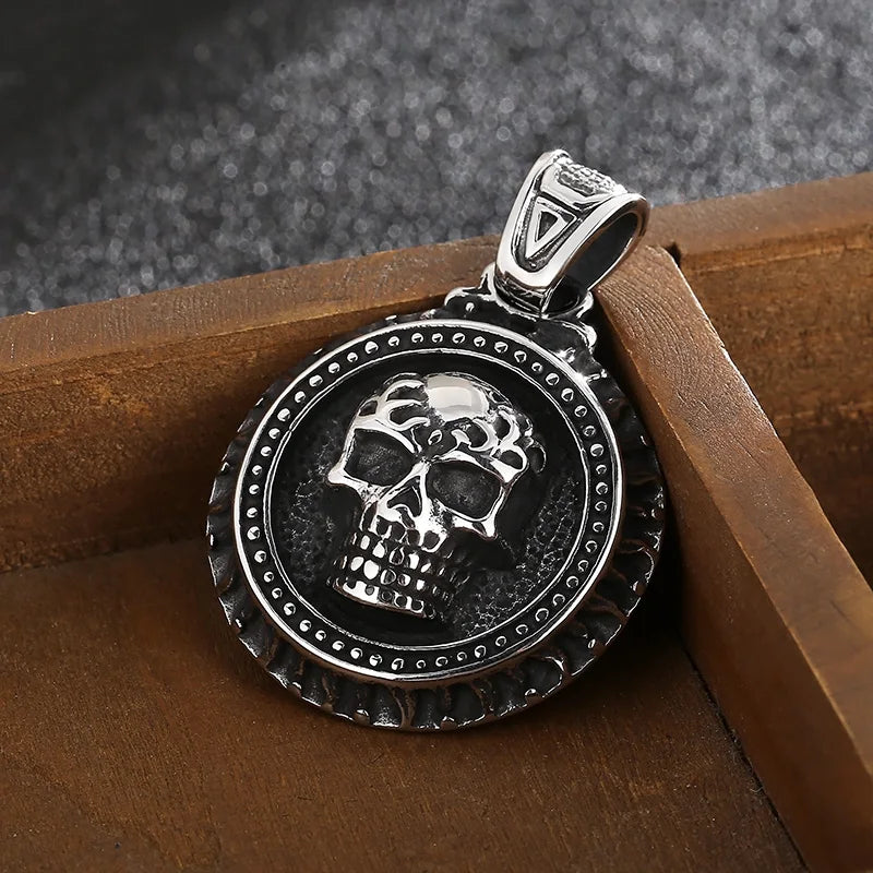 Skull Lion Tiger Pendant Necklace — Stainless Box