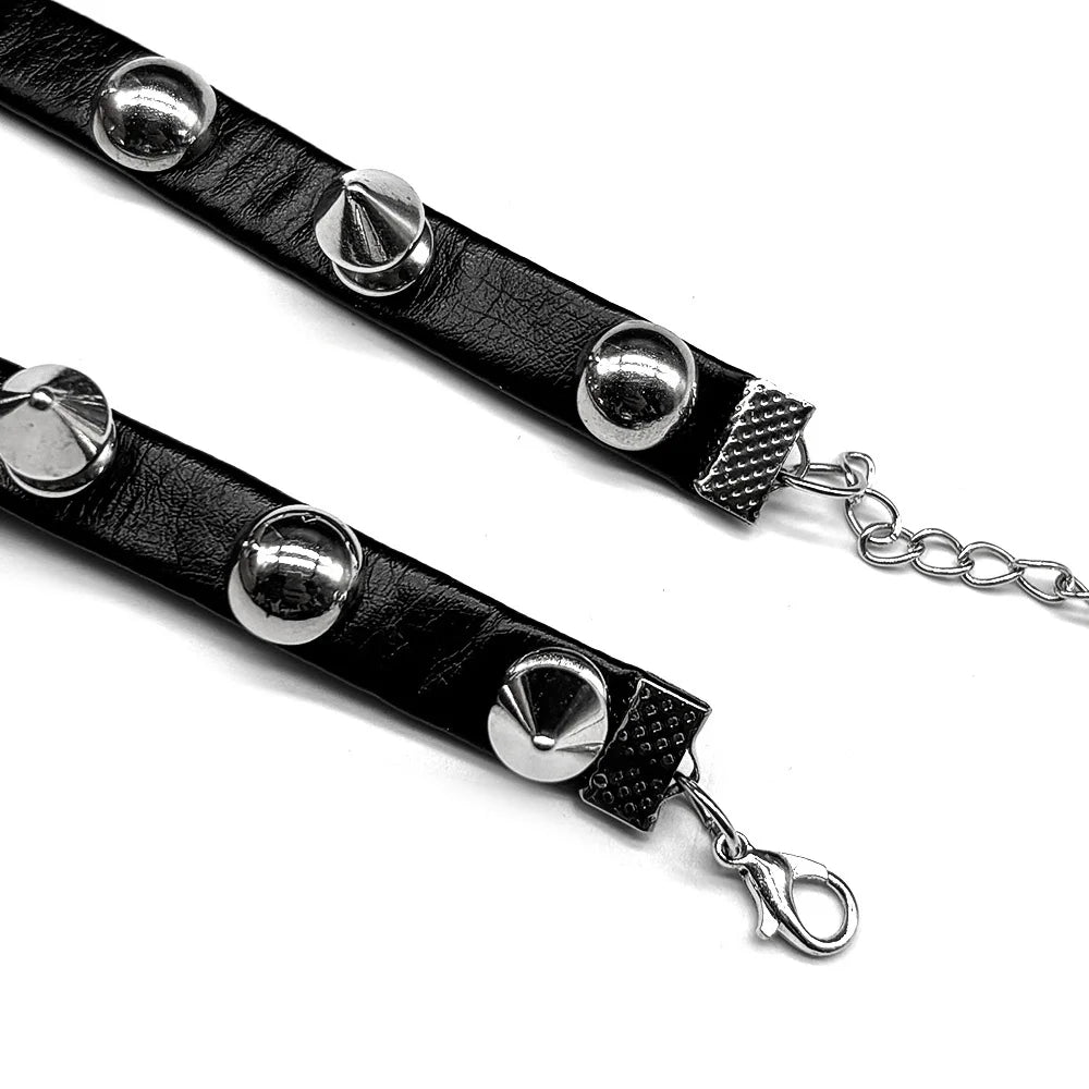 Gothic Heart Steel Pendant Punk Harajuku Choker