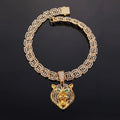 Hip Hop Animal Roaring Lion Head Pendant Necklace For  Women Necklaces Man Fashion Jewelry Accessories