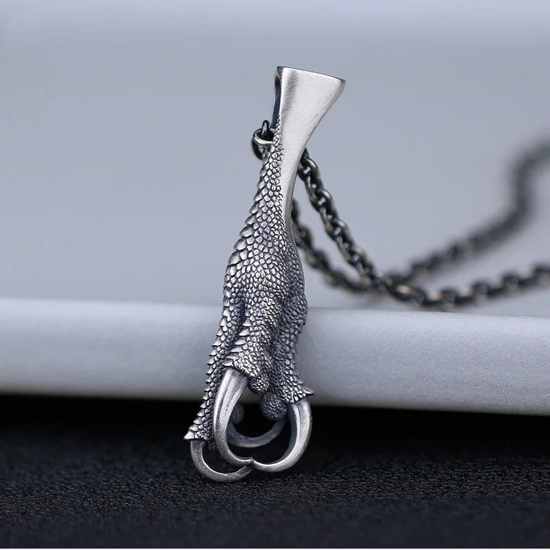 Dragon Claw 925 Silver Pendant Necklace
