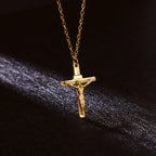 Vintage Ankh Cross Pendant Necklace — Stainless Steel