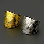 Judaism Israel Hexagram Jewish Magen David Wide Band Open Ring for Women Men Stainless Steel Star of David Finger Ring