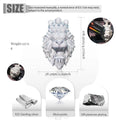 Iced Out Lion Head Cuban Pendant Necklace — Copper Alloy