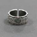 Vintage Knight Cross Amulet Ring for Men — Zinc Alloy