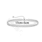 1 or 2 Pcs Chain Bracelet for Men 925 Sterling Silver Stainless Steel Bracelets Rope Cuban Link Bracelet Set for Men
