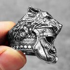 Wolf Skull Ring — Stainless Steel