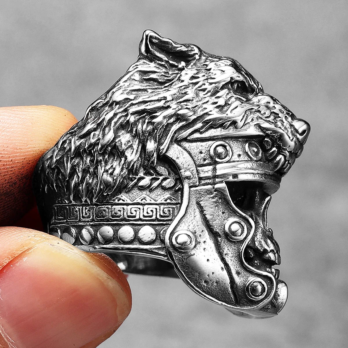 Wolf Skull Ring — Stainless Steel