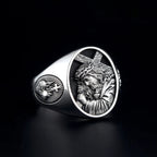 Jesus Cross Heart Ring — 925 Silver