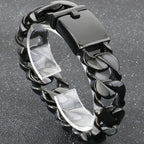 Polished Stainless Steel On Hand Accessories 20MM Wide Iron Men's Bracelet for Man Waterproof Gold Color Men‘s Jewelry