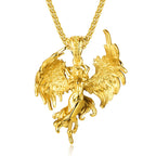 Fallen Angel Satan Stainless Steel Pendant Necklace