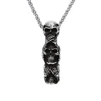 Gothic Skull Pendant Necklace — Stainless Steel