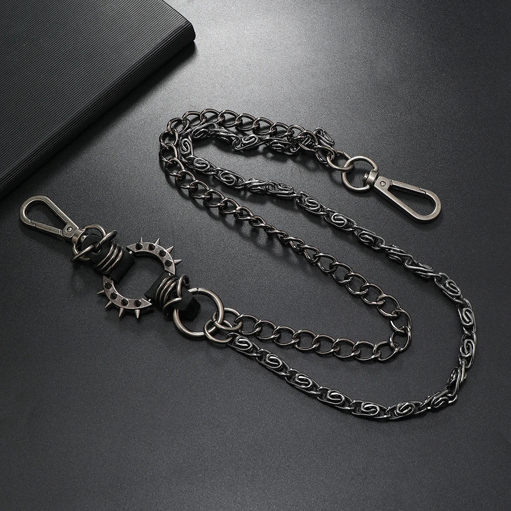 Men's Punk Pants Chain Keychain — Zinc Alloy