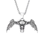 Skull Engine Demon Wings Pendant — Stainless
