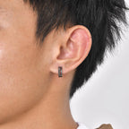 Geometric Hoop Earrings — Stainless Steel