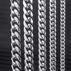 Cuban Steel Chain 316L Rock Punk Style 8MM