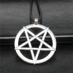 Pentagram Pendant Necklace for Men 45cm Chain