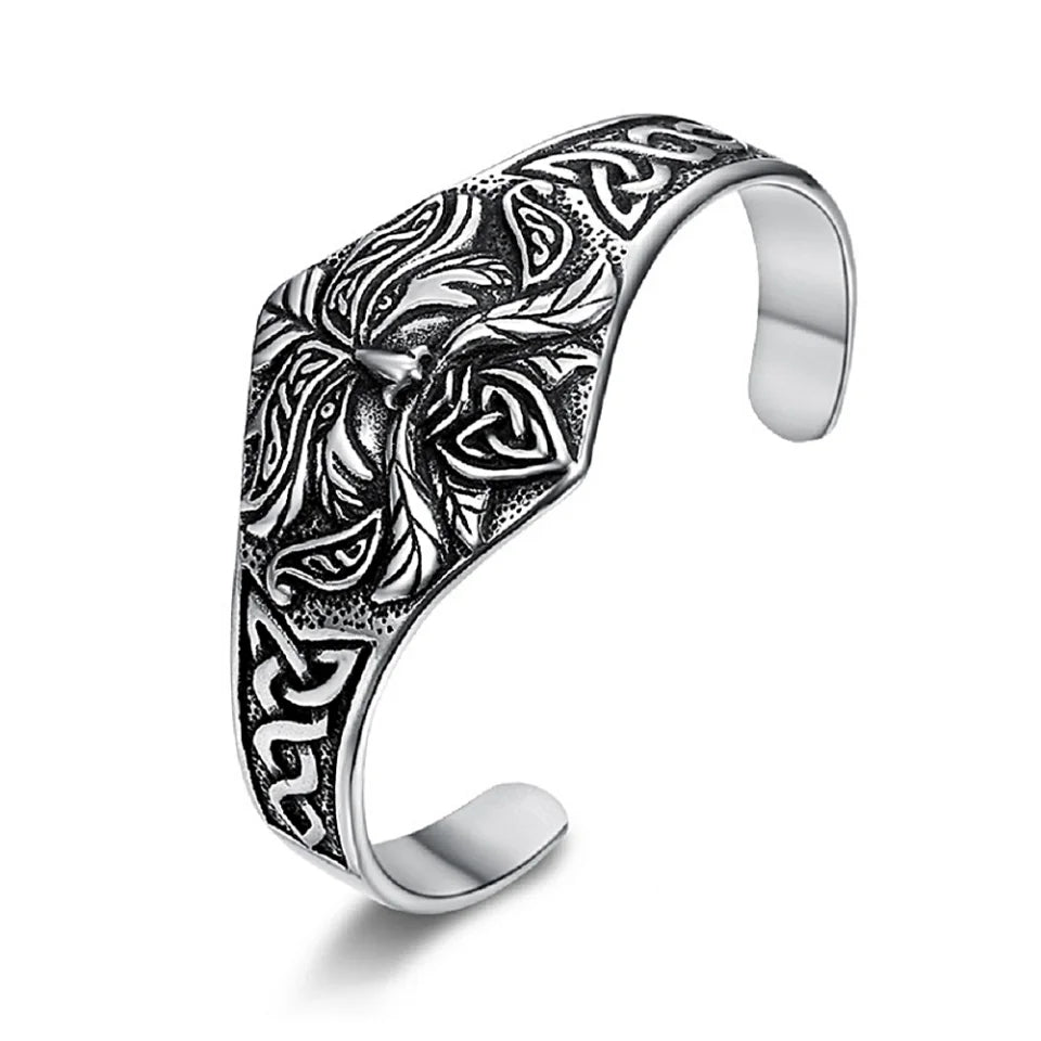 Vintage Norse Viking Bracelet for Men — Stainless Steel